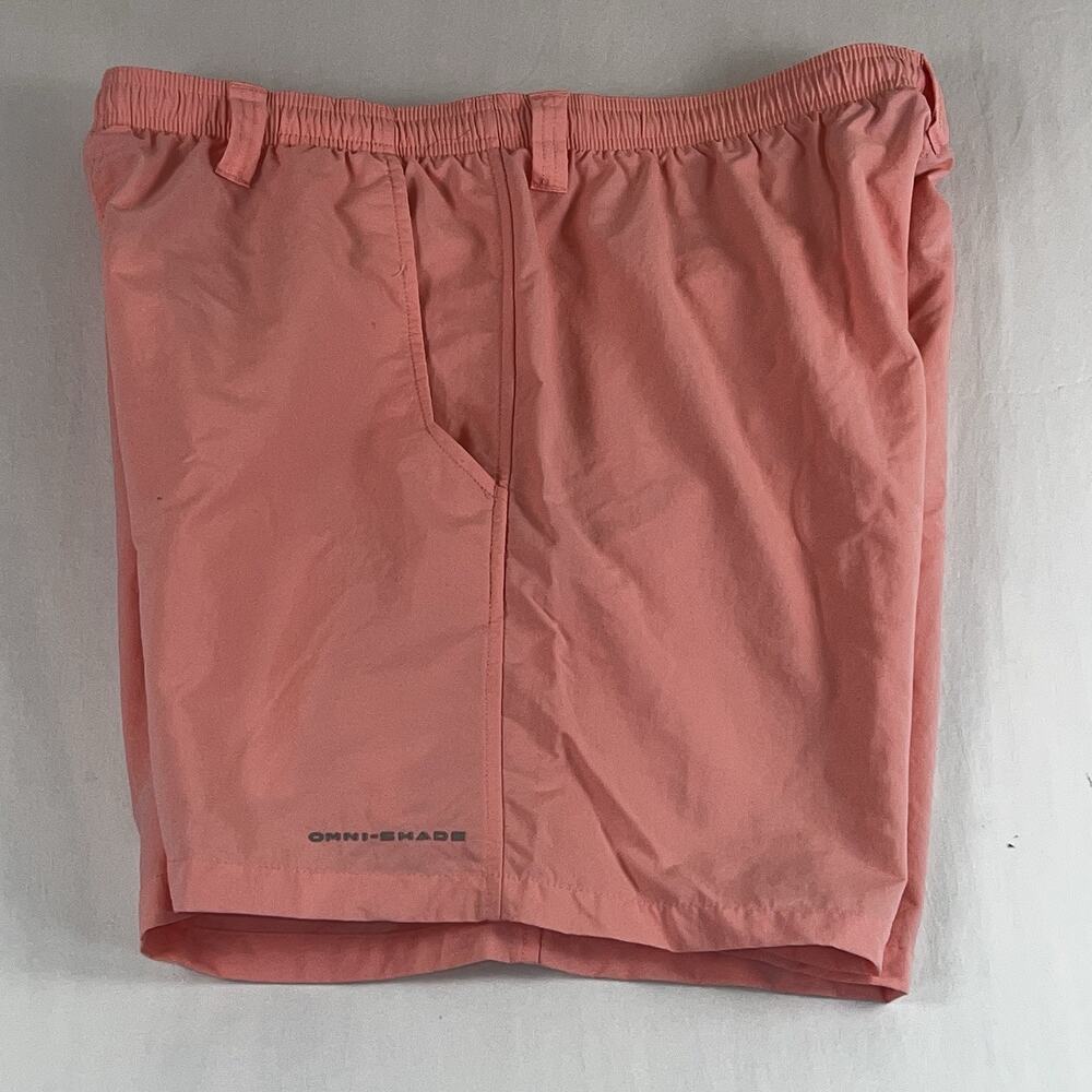 Columbia PFG Swim Trunks Pink Omni-Shade Fishing Shorts 6" INS Mens L - Picture 2 of 9
